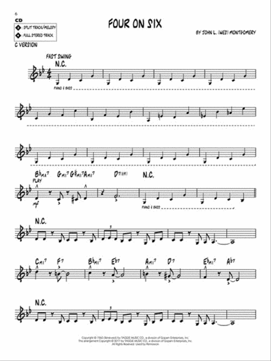 Wes Montgomery C Instrument scores gallery preview page 4