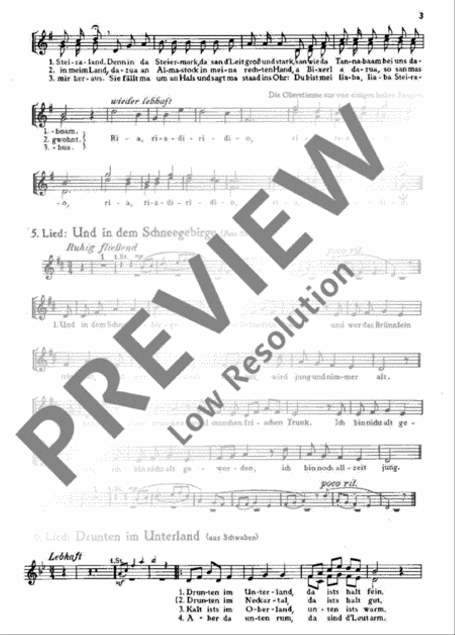 Kein schöner Land Children's Choir scores gallery preview page 4