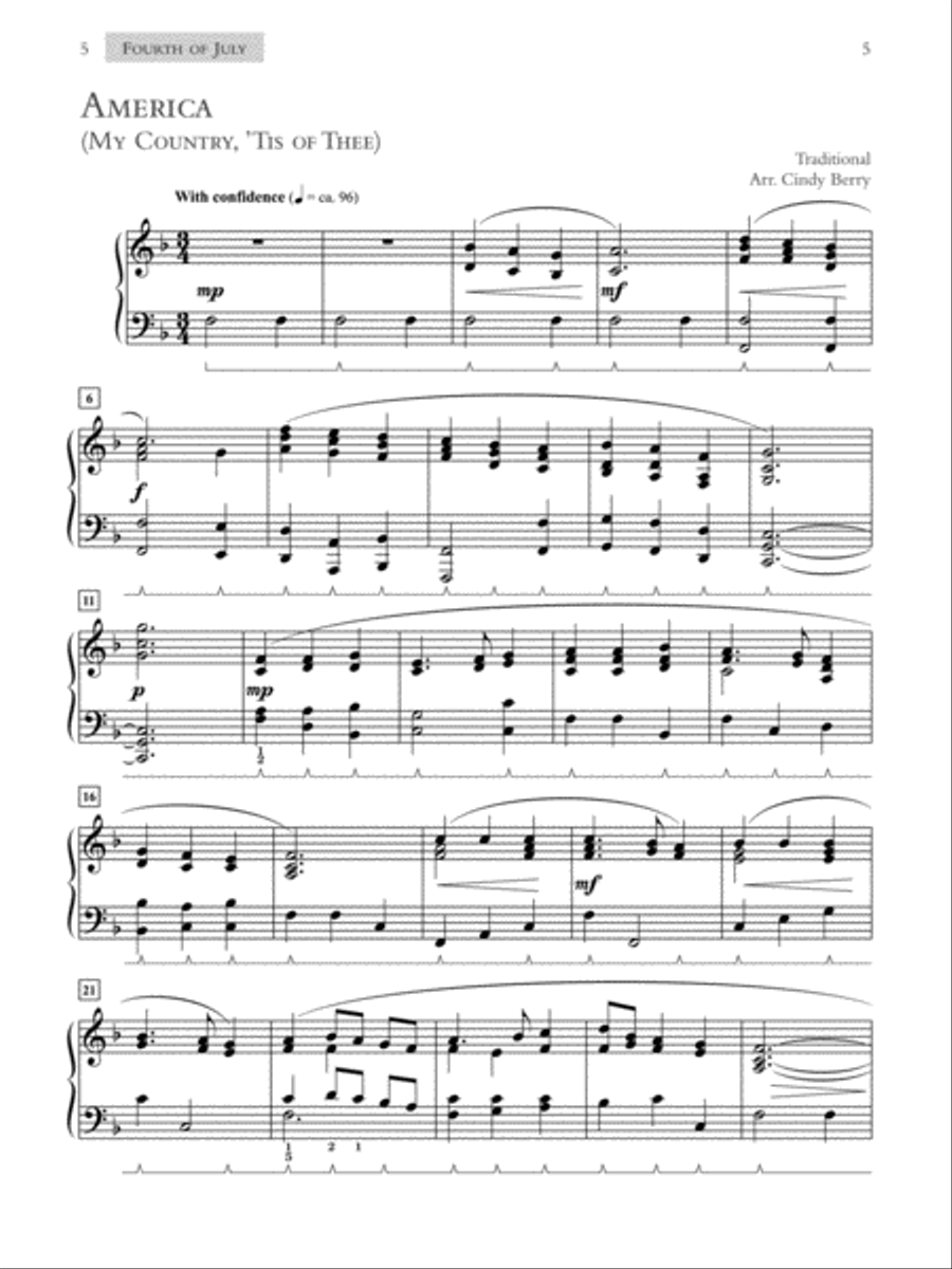 What Can I Play on Sunday?, Book 4: July & August Services: 10 Easily Prepared Piano Arrangements Piano Solo scores gallery preview page 5