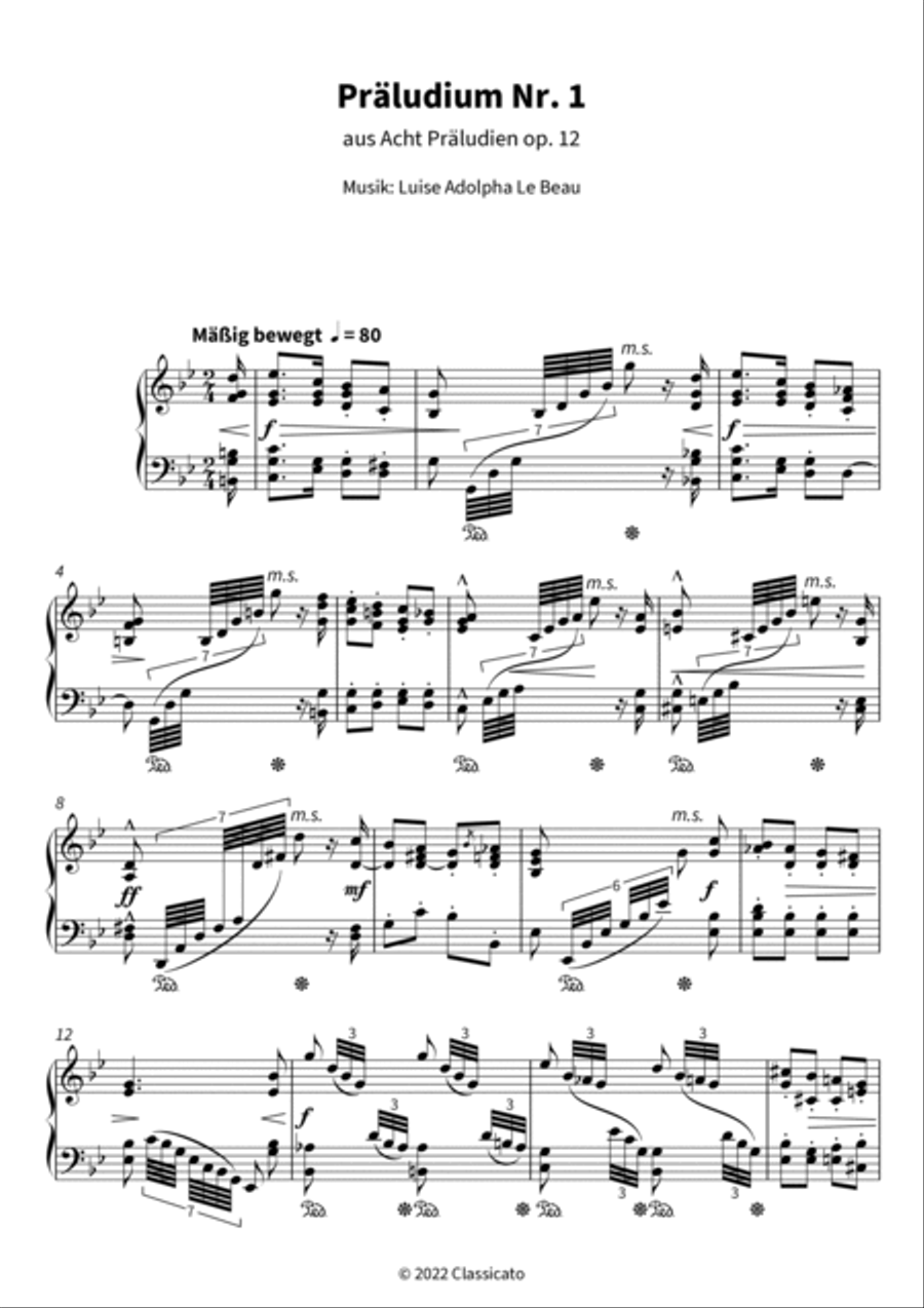 Präludium Nr. 1 Präludium Nr. 1 Piano scores gallery preview page 3