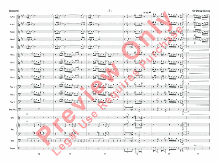 No Spring Chicken Jazz Ensemble scores gallery preview page 10