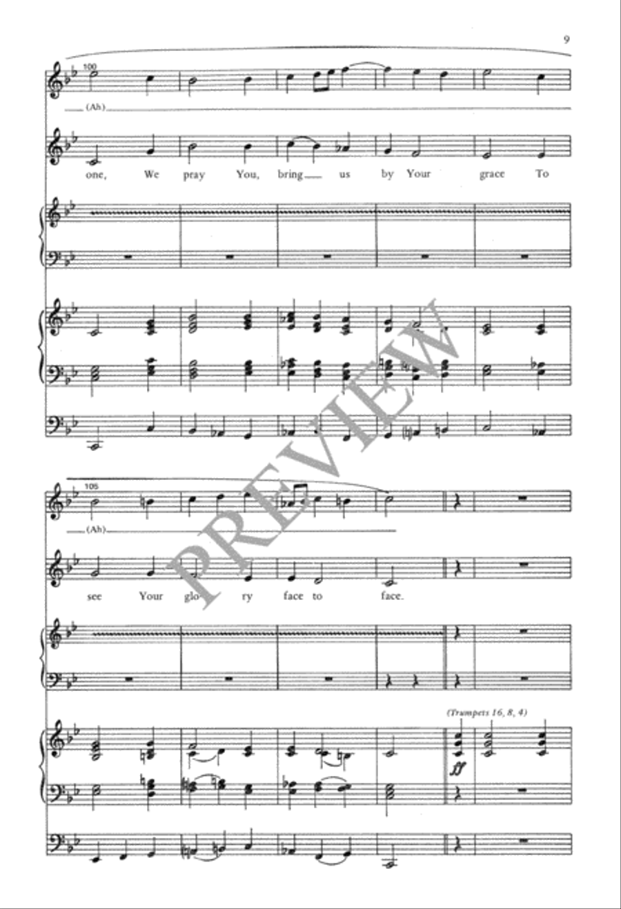 O Wondrous Type! O Vision Fair! 4-Part scores gallery preview page 9