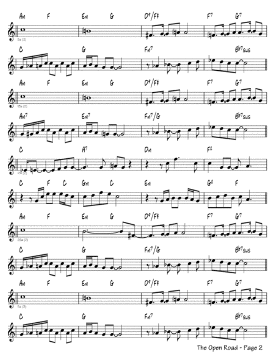 The Open Road Acoustic Guitar scores gallery preview page 2