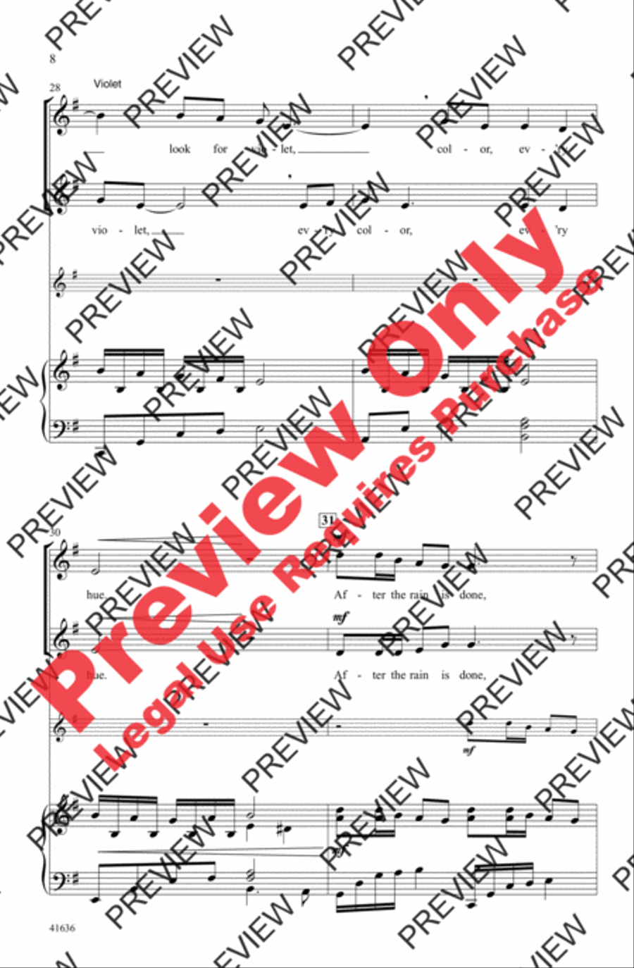 Ribbons in the Sky Ribbons in the Sky 2-Part scores gallery preview page 8