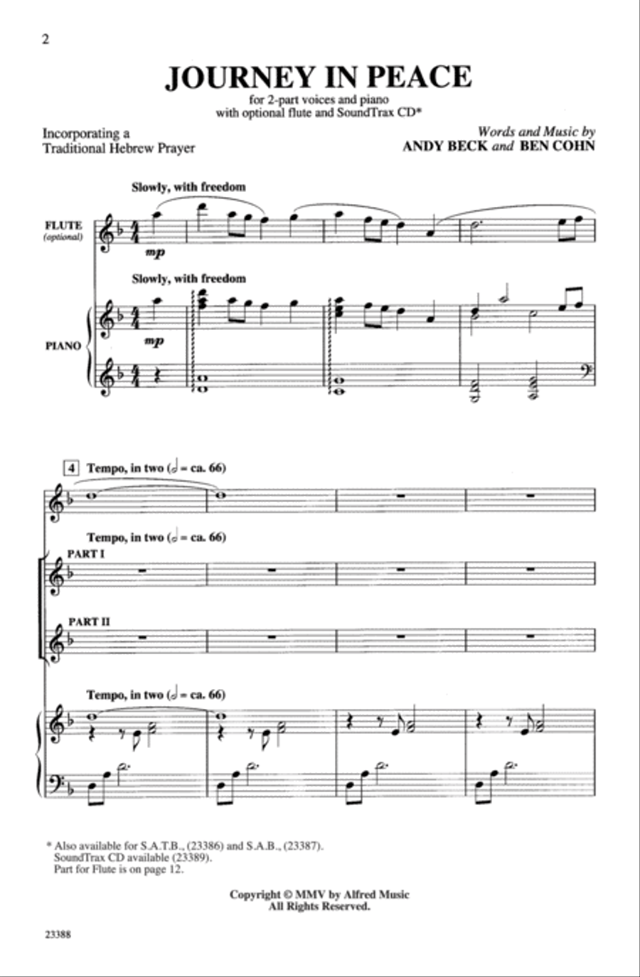 Journey in Peace Journey in Peace 2-Part scores gallery preview page 3