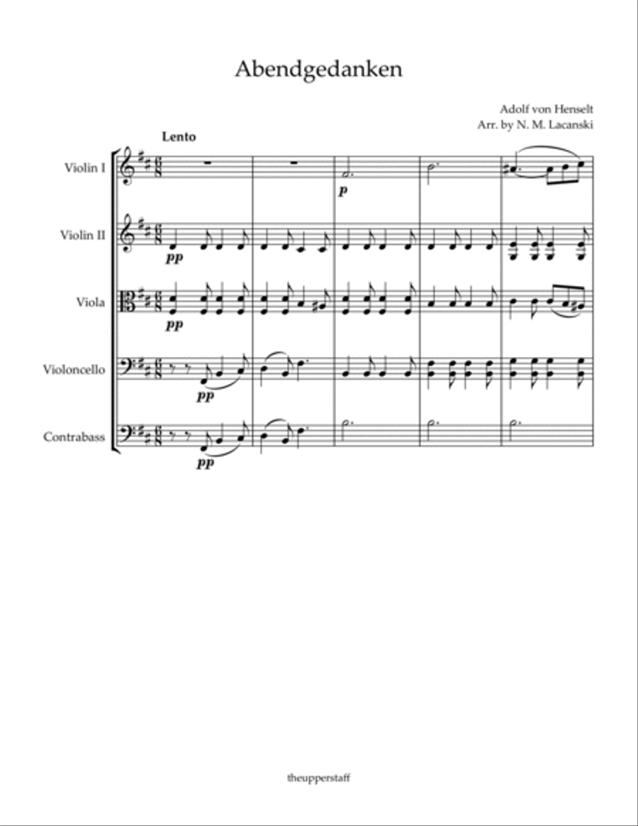 Abendgedanken Abendgedanken String Orchestra scores gallery preview page 2