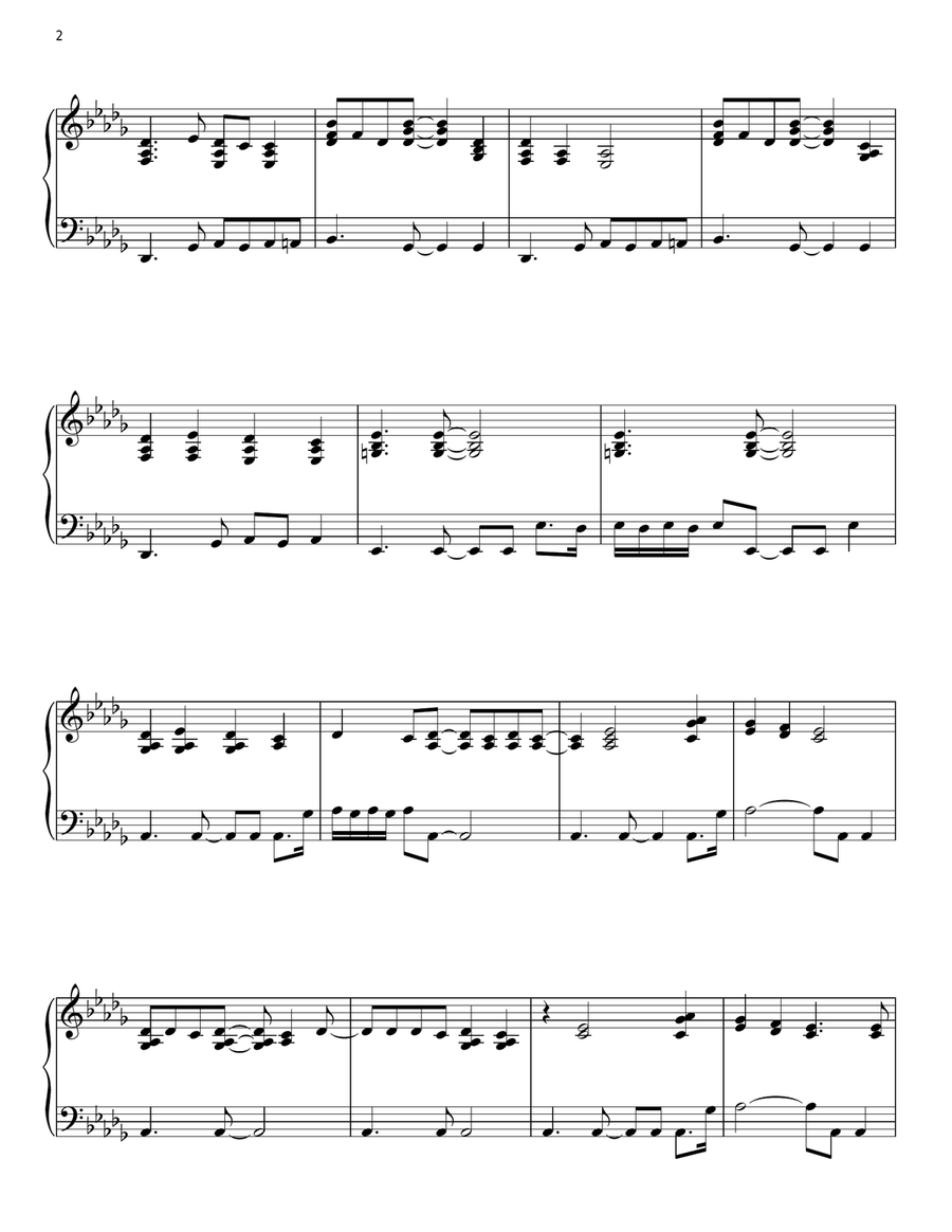 Into The Fire Piano Solo scores gallery preview page 2