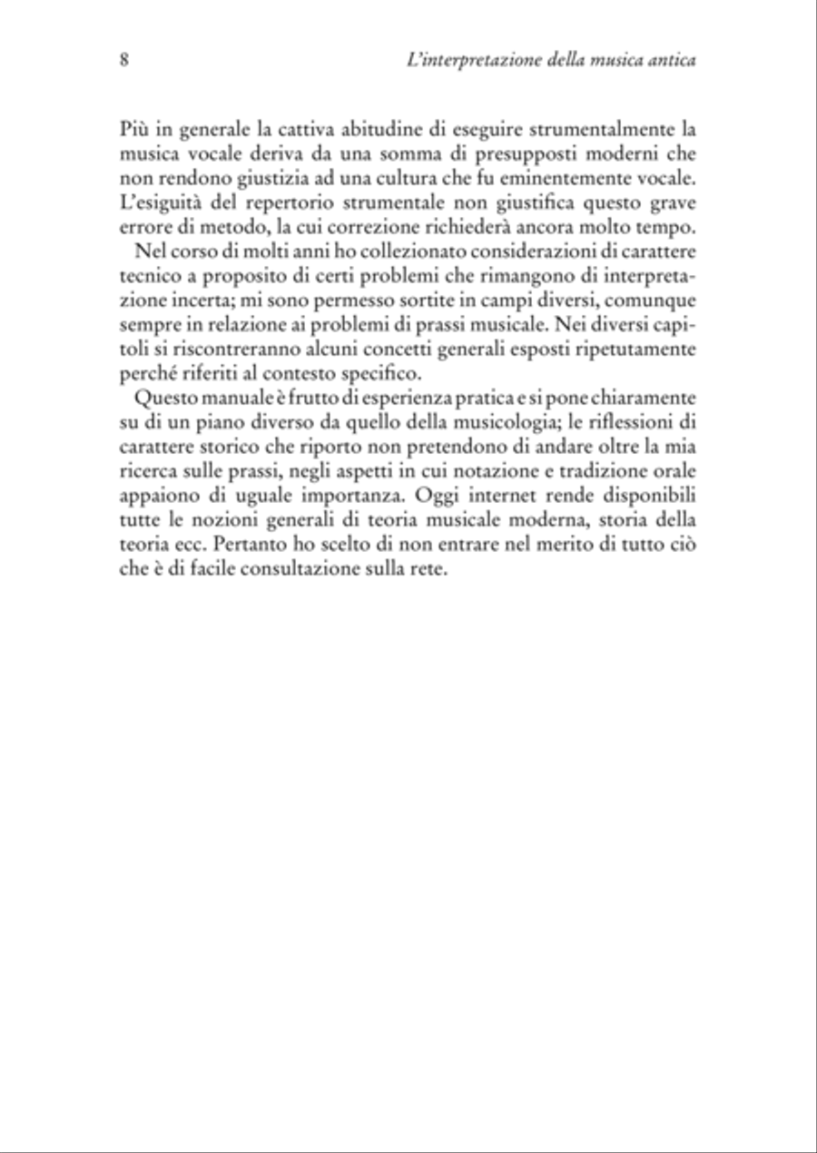 L’interpretazione della musica antica. Pratica e teoria dal Medioevo all’invenzione del melodramma [+ file audio mp3] School and Community scores gallery preview page 6