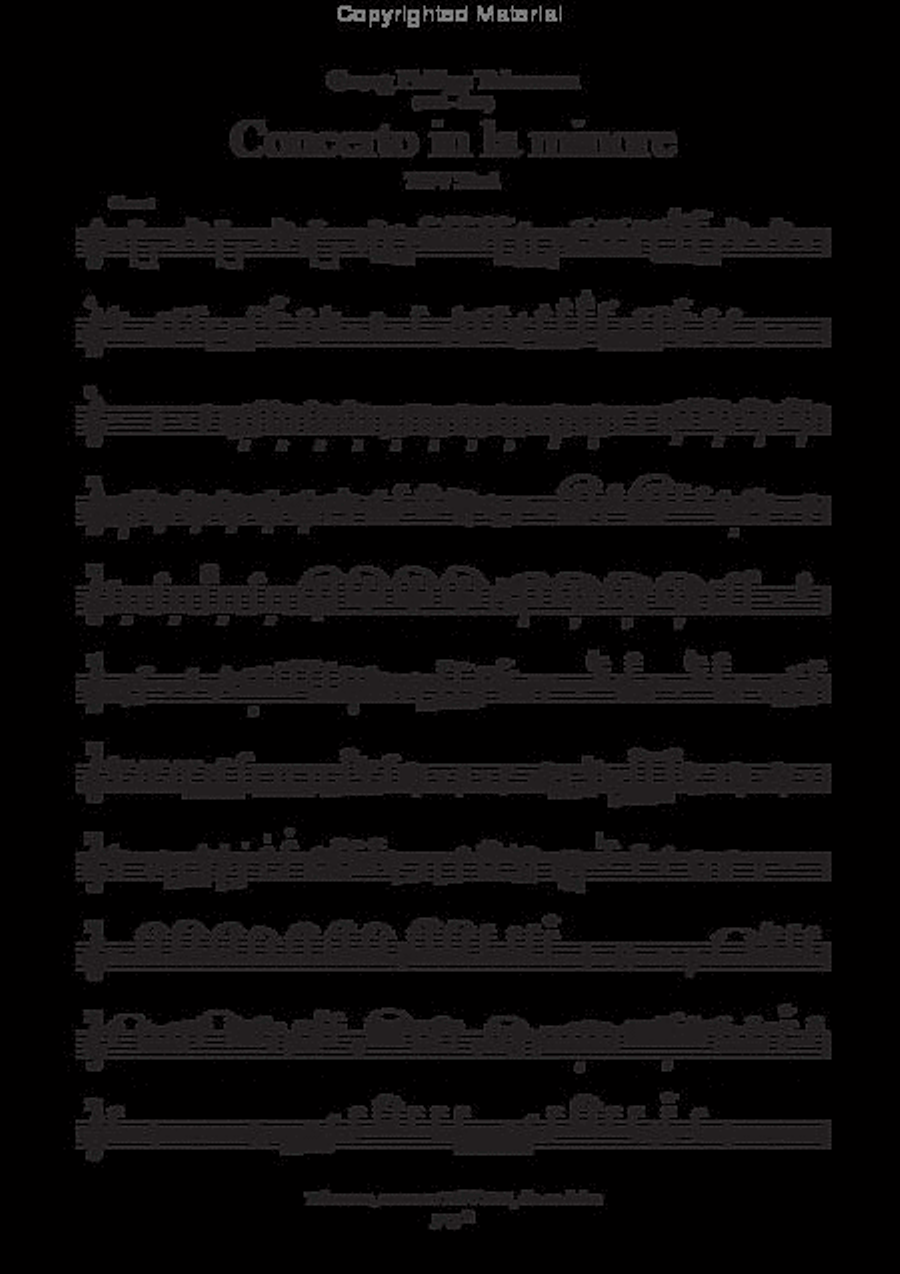 Concerto in la minore TWV 52:a1