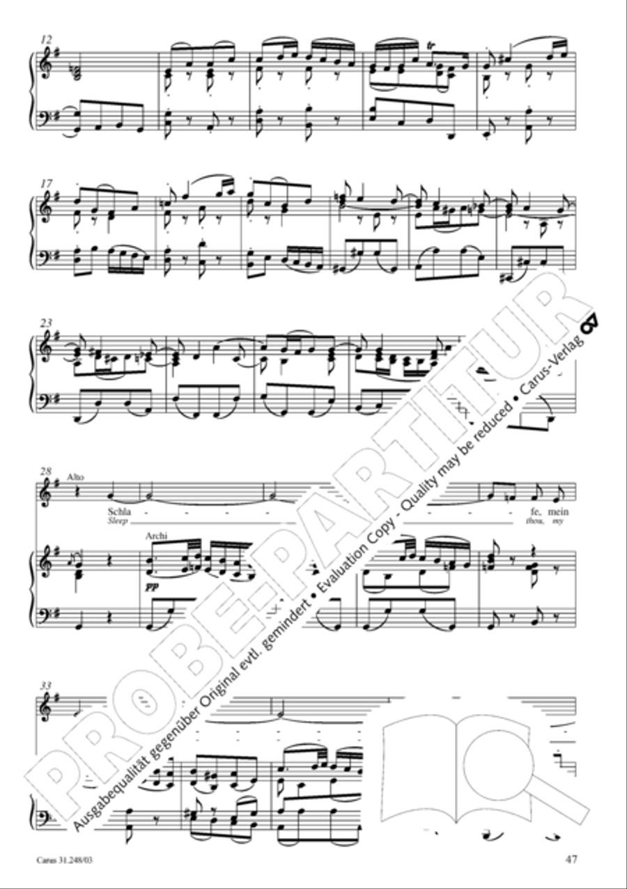 Christmas oratorio (Weihnachtsoratorium, Teile I-III) 4-Part scores gallery preview page 52