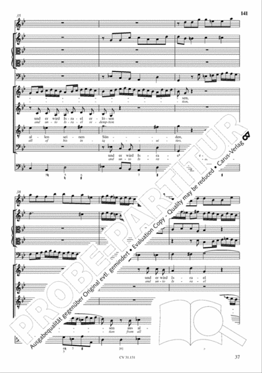 The Complete Sacred Vocal Works (Das geistliche Vokalwerk) Voice scores gallery preview page 142