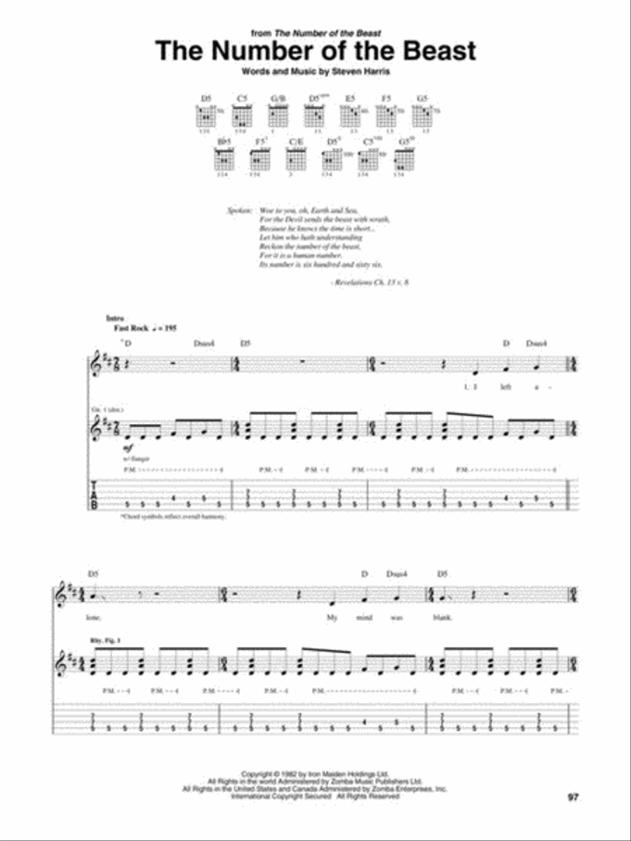 Iron Maiden Anthology Electric Guitar scores gallery preview page 5