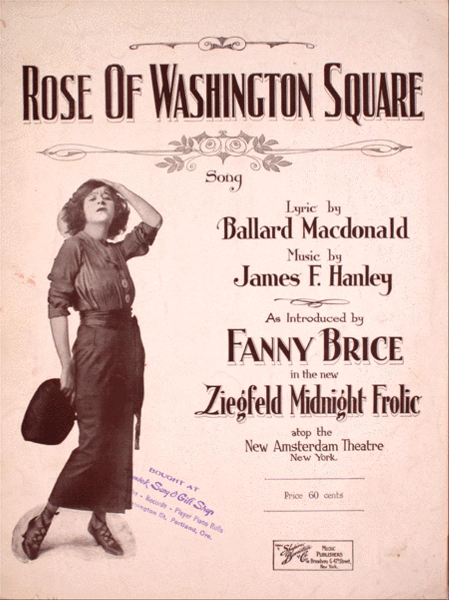 Rose of Washington Square. Song Voice scores gallery preview page 1