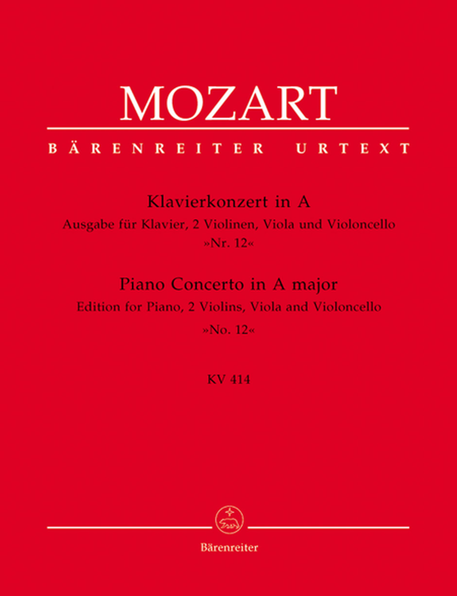 Piano Concerto, No. 12 A major, KV 414