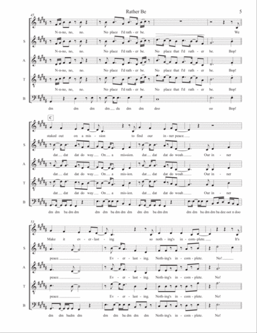 Rather Be Divisi scores gallery preview page 5