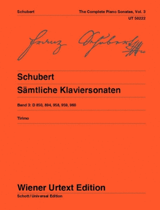 Book cover for Complete Piano Sonatas, Vol 3