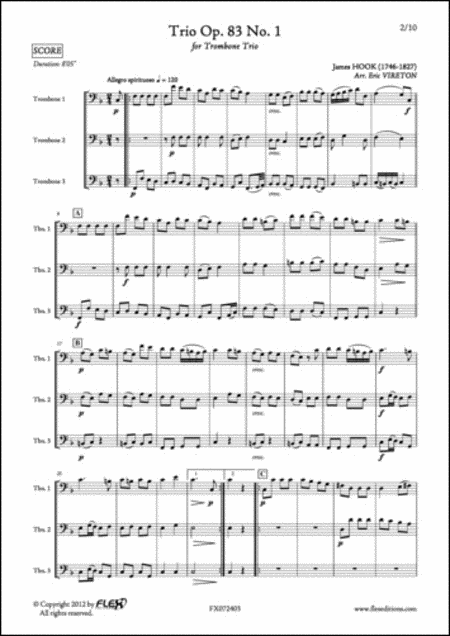 Trio Opus 83 No. 1