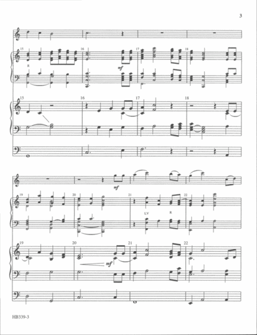 Savior, Shepherd, King of Love - full score Handbell Choir scores gallery preview page 8