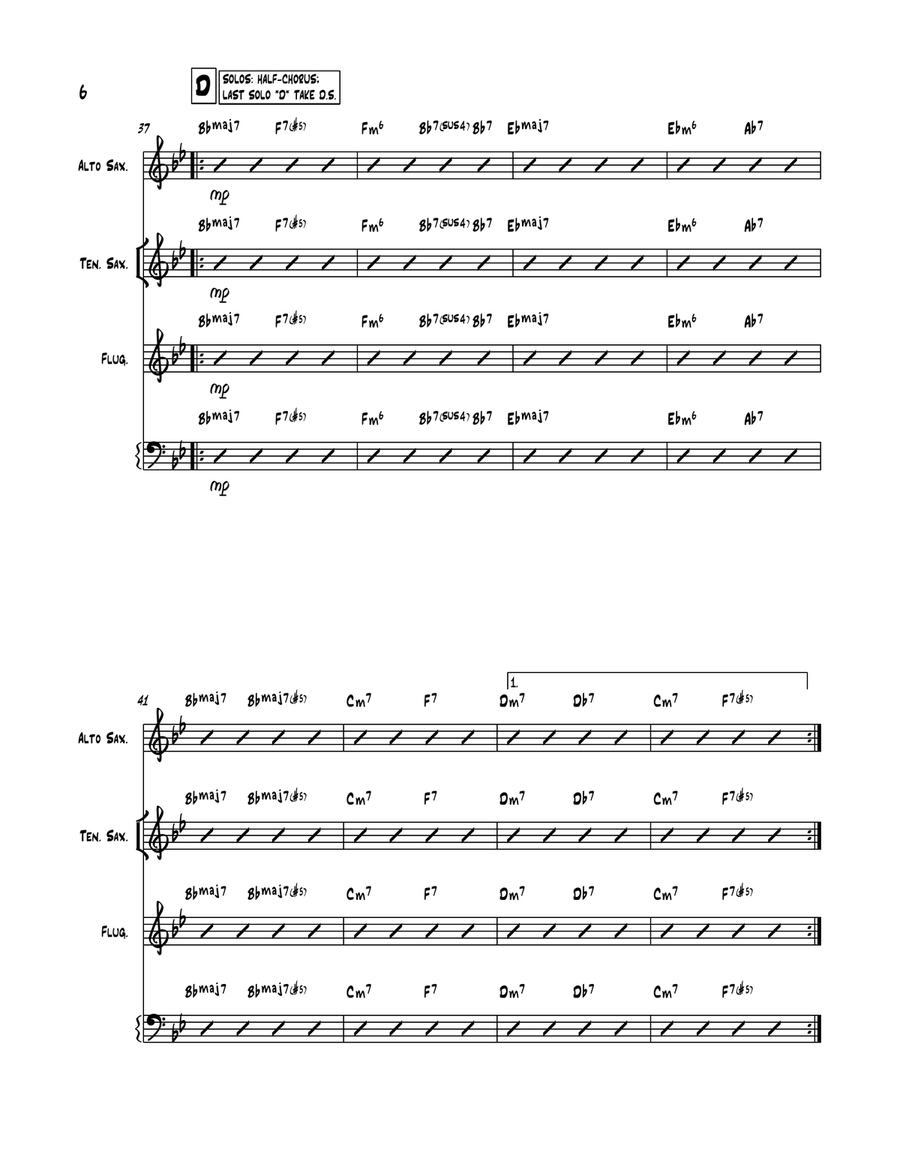 My Little Brown Book Jazz Ensemble scores gallery preview page 6
