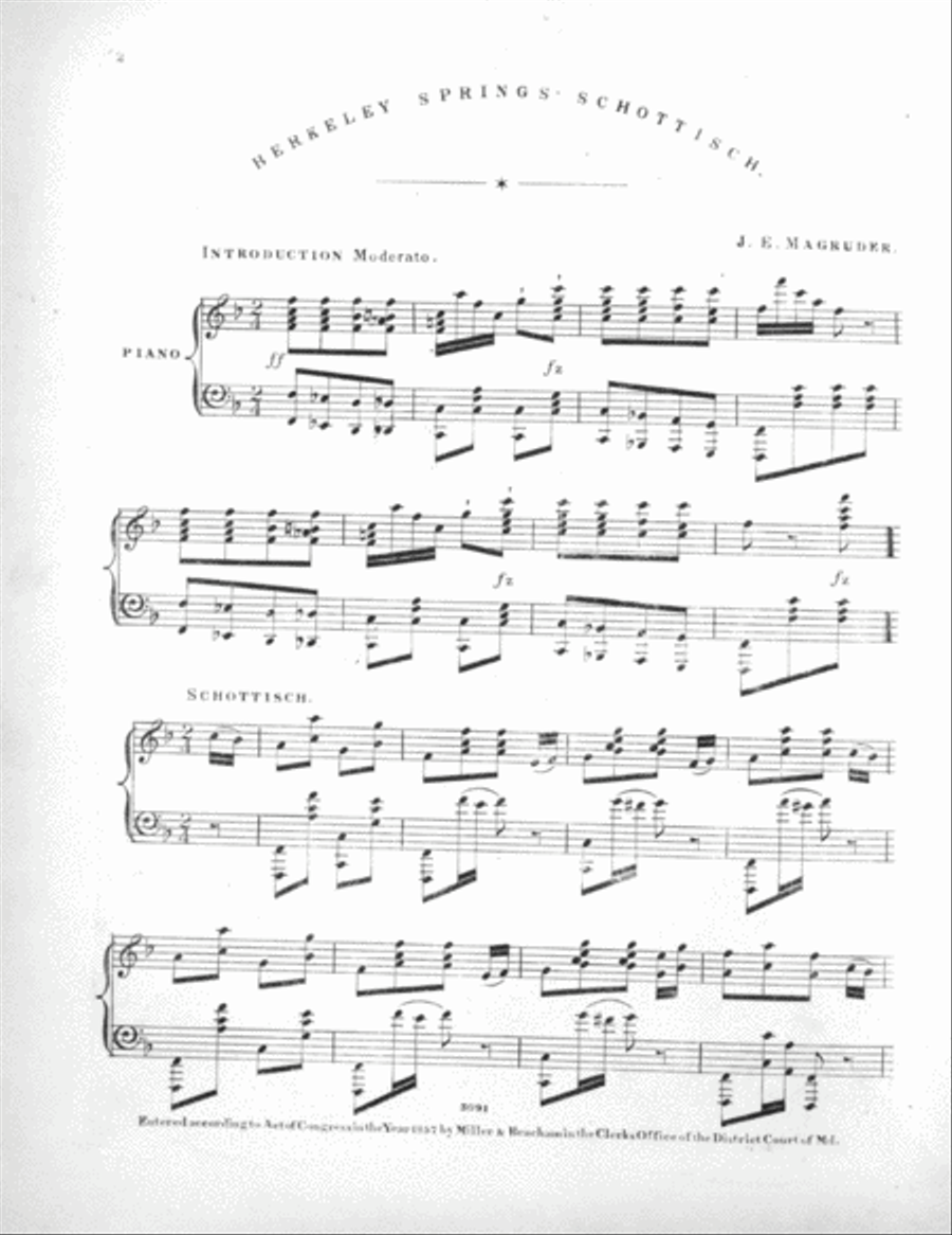 Berkeley Springs Schottisc Piano Solo scores gallery preview page 2