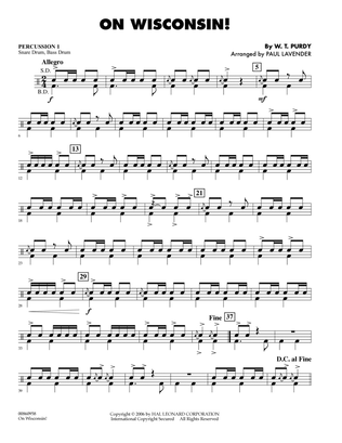 On Wisconsin! - Percussion 1