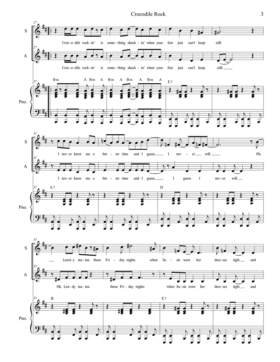 Crocodile Rock SA scores gallery preview page 3