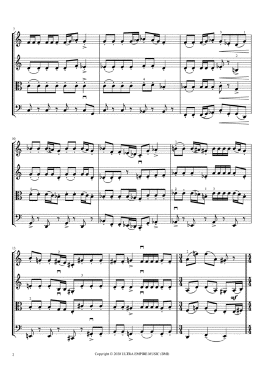 This Is Halloween String Quartet scores gallery preview page 4