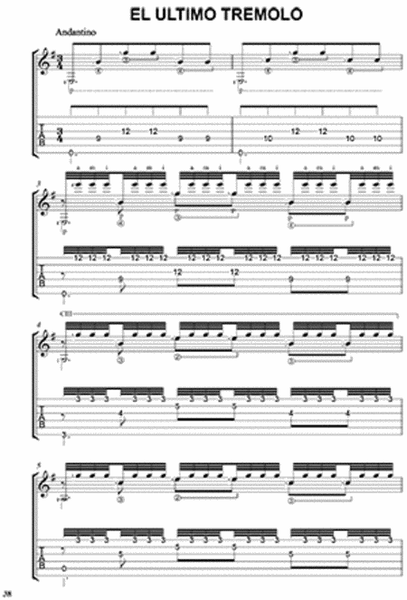 Mauro Giuliani: 120 Arpeggio Studies-Tab, Music & Video Acoustic Guitar - Sheet Music