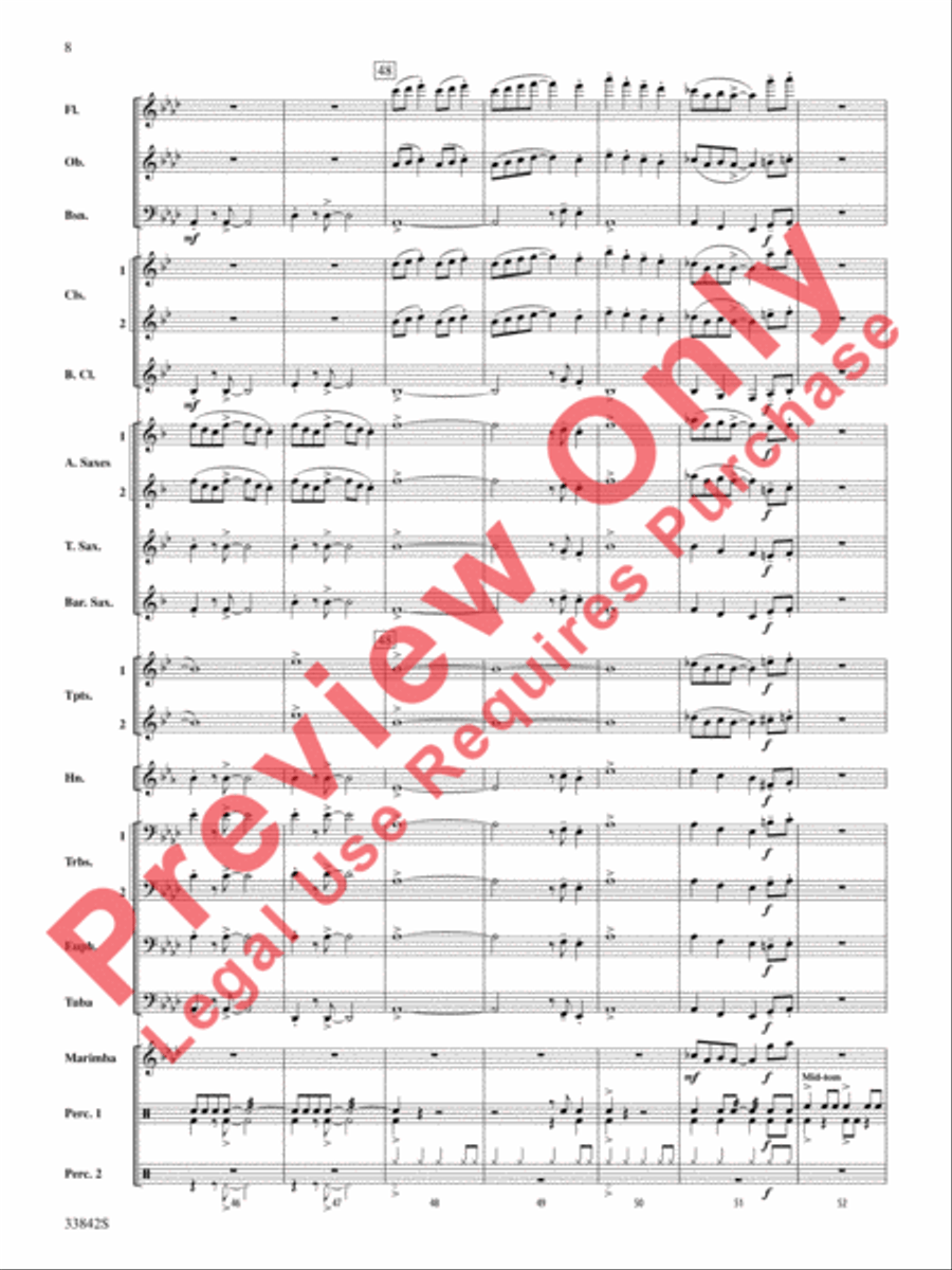 The Good King Swings! Concert Band scores gallery preview page 9