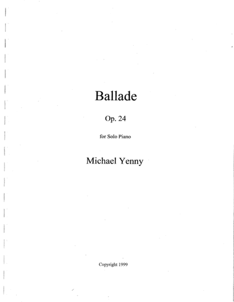 Ballade, op. 24 image number null
