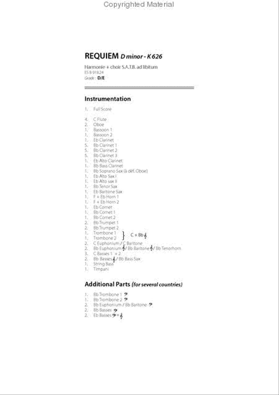 Requiem in D Minor K 626 image number null
