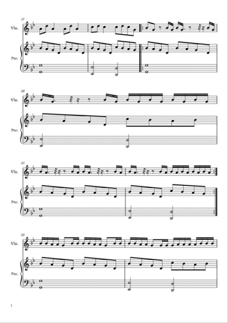 Requiem For A Dream Violin Solo scores gallery preview page 2