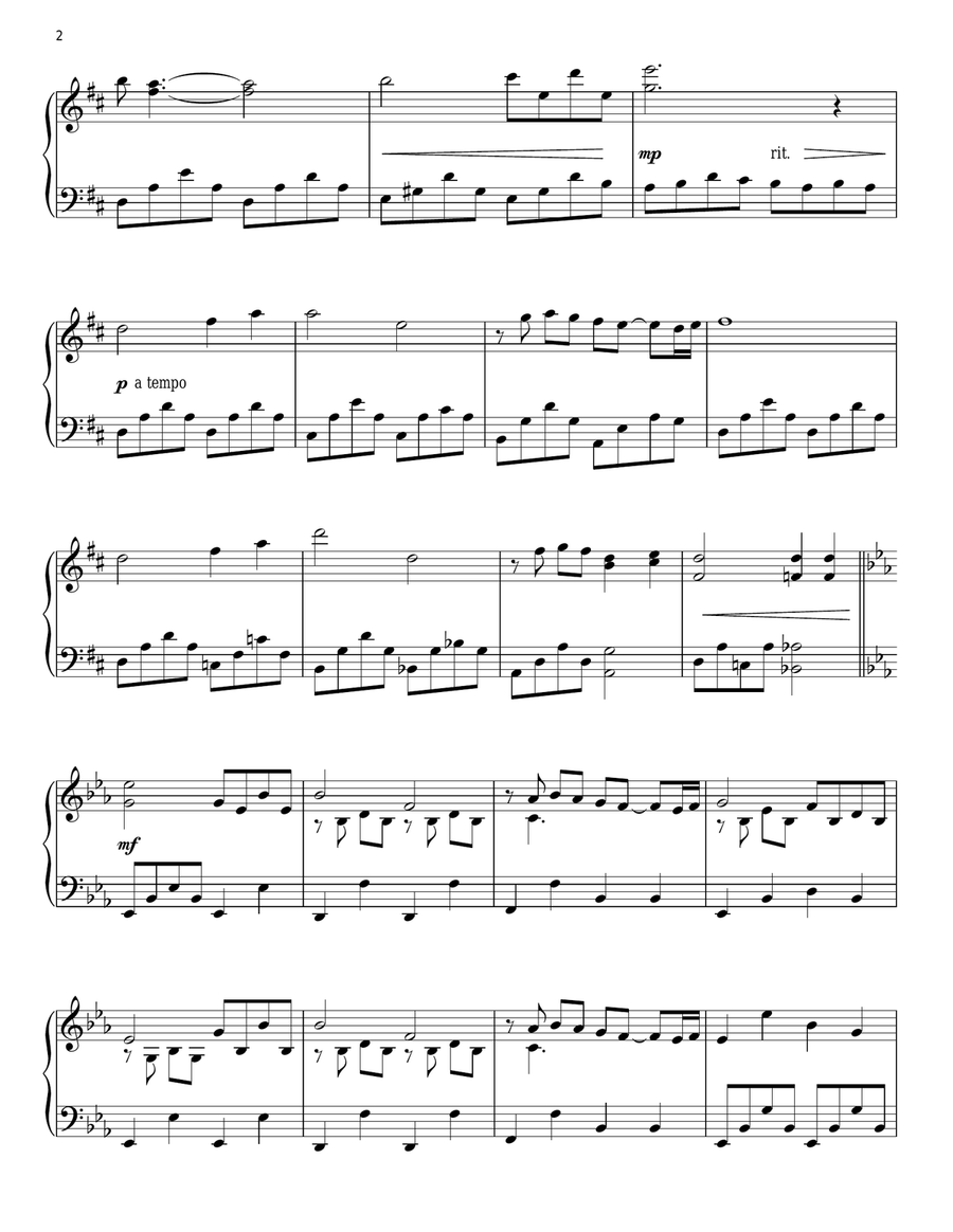 Wonderland By Night Wonderland By Night Piano Solo scores gallery preview page 2
