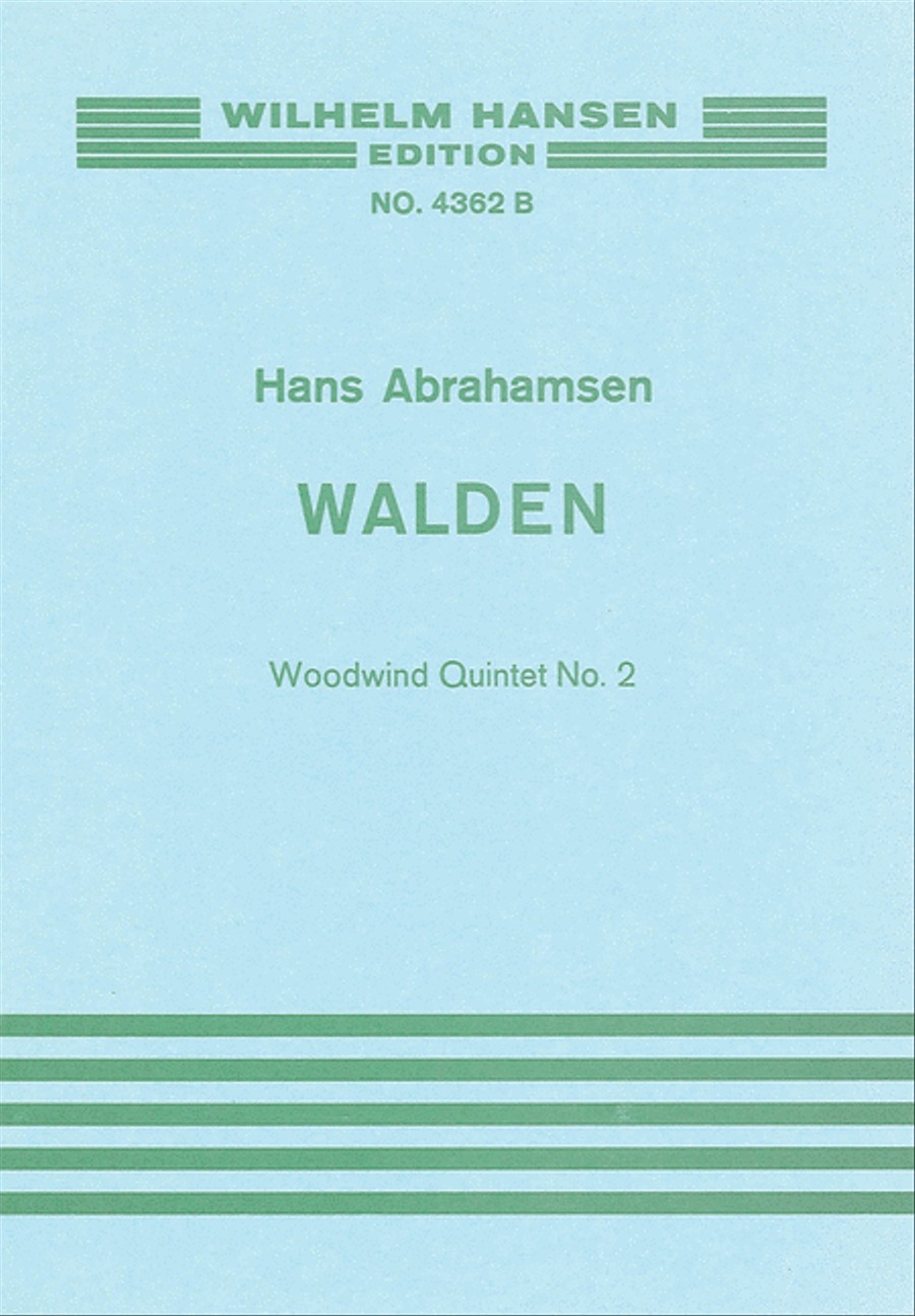 Abrahamsen Walden Wind 5tet No2 M/s Score