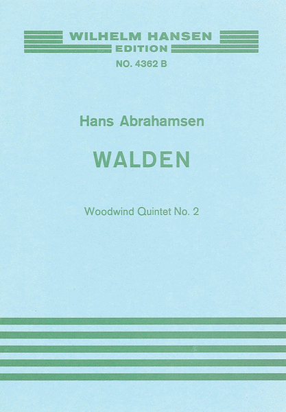Abrahamsen Walden Wind 5tet No2 M/s Score