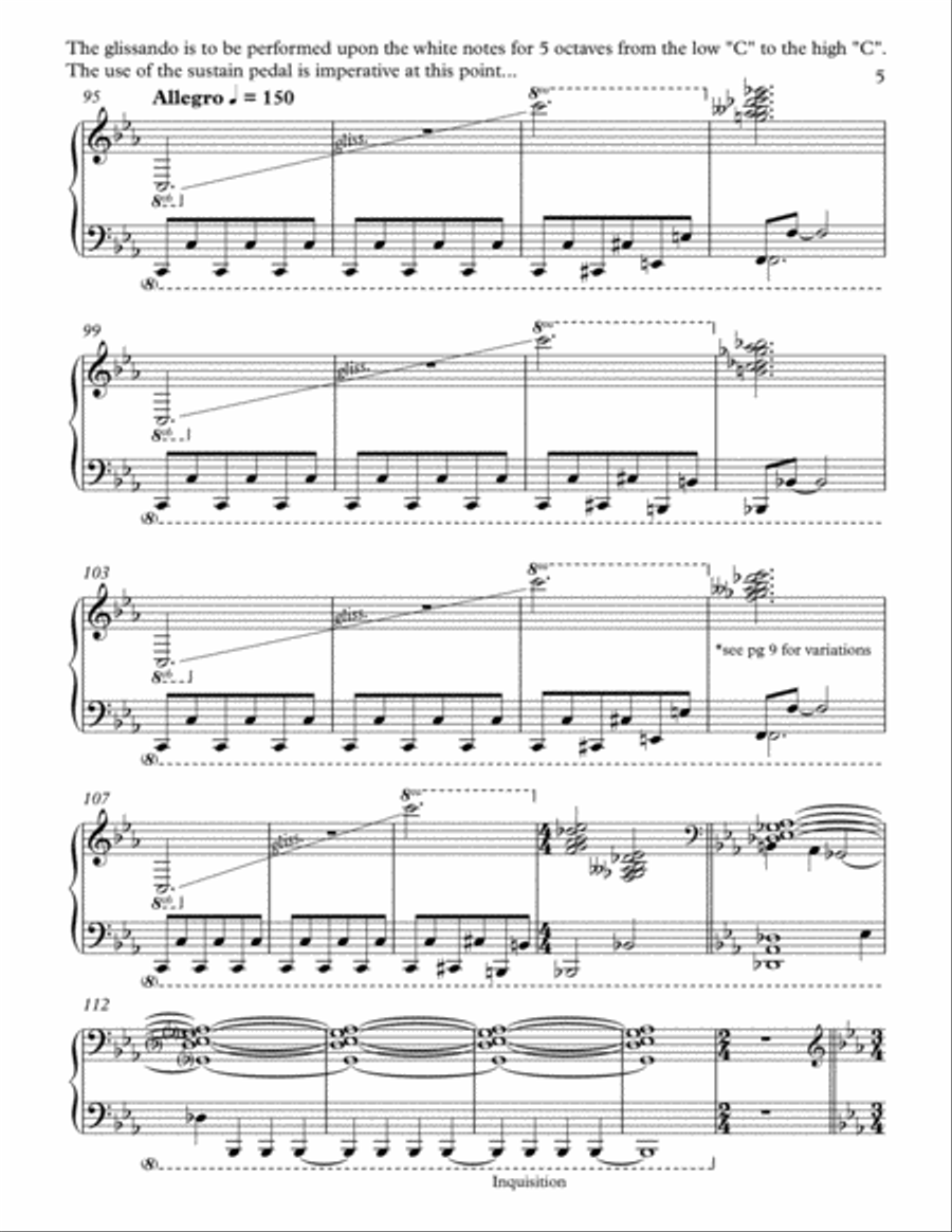 INQUISITION Piano Solo scores gallery preview page 5