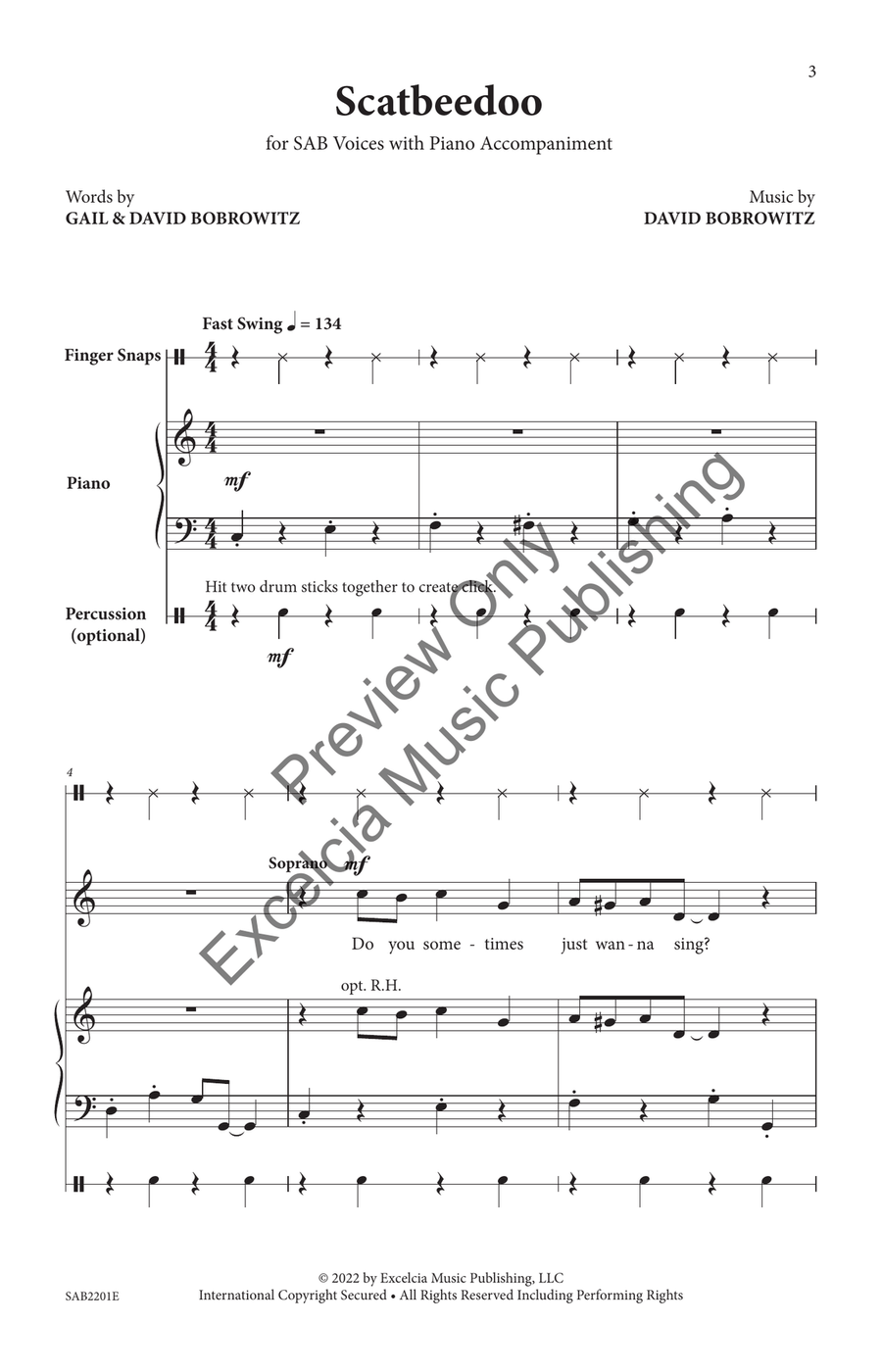 Scatbeedoo 3-Part scores gallery preview page 4