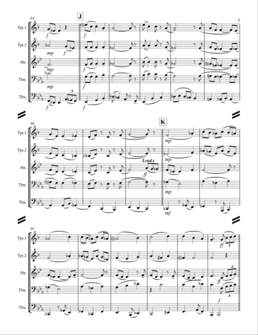 Christmas Time Is Here Brass Ensemble scores gallery preview page 6
