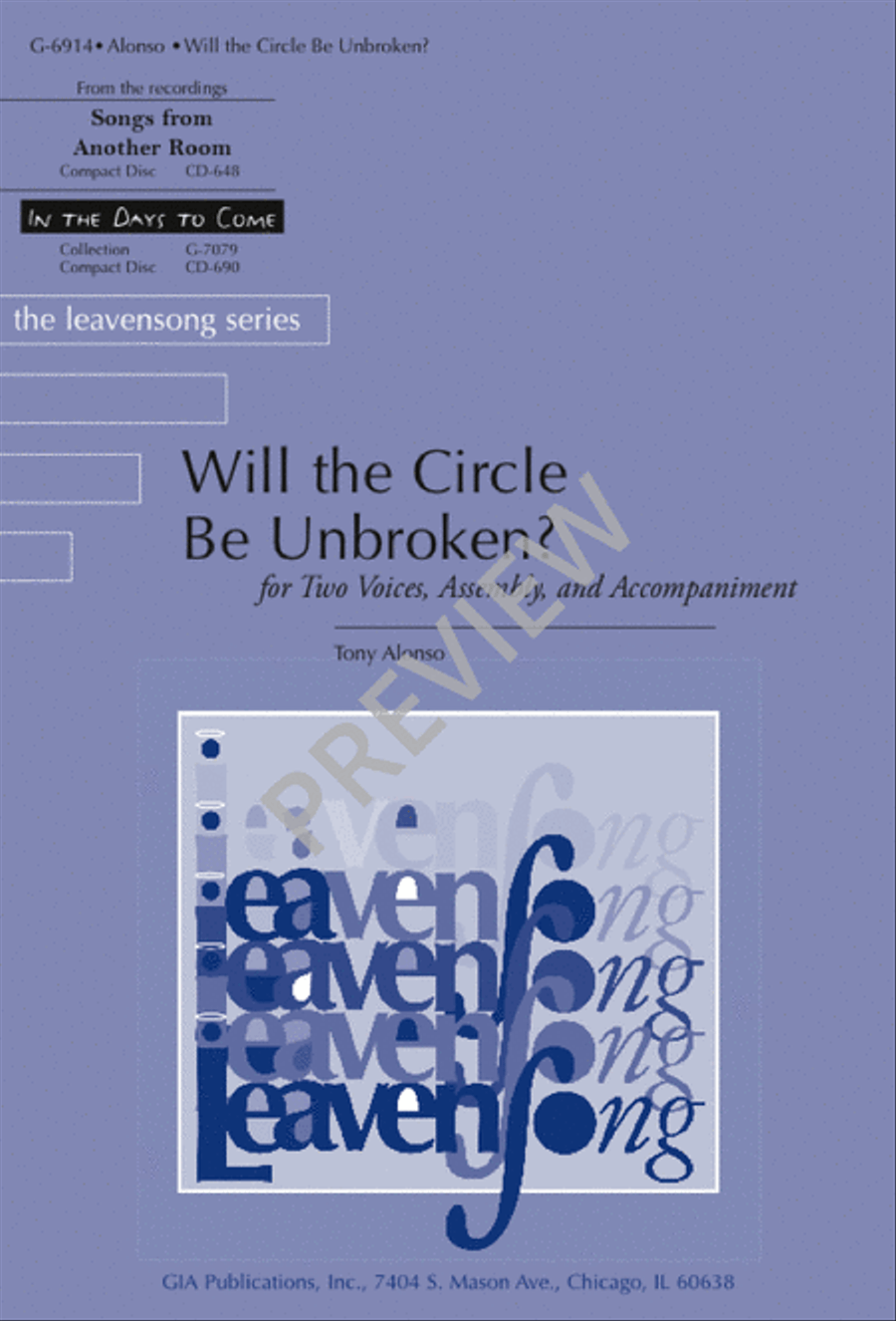 Will the Circle Be Unbroken? 2-Part scores gallery preview page 1