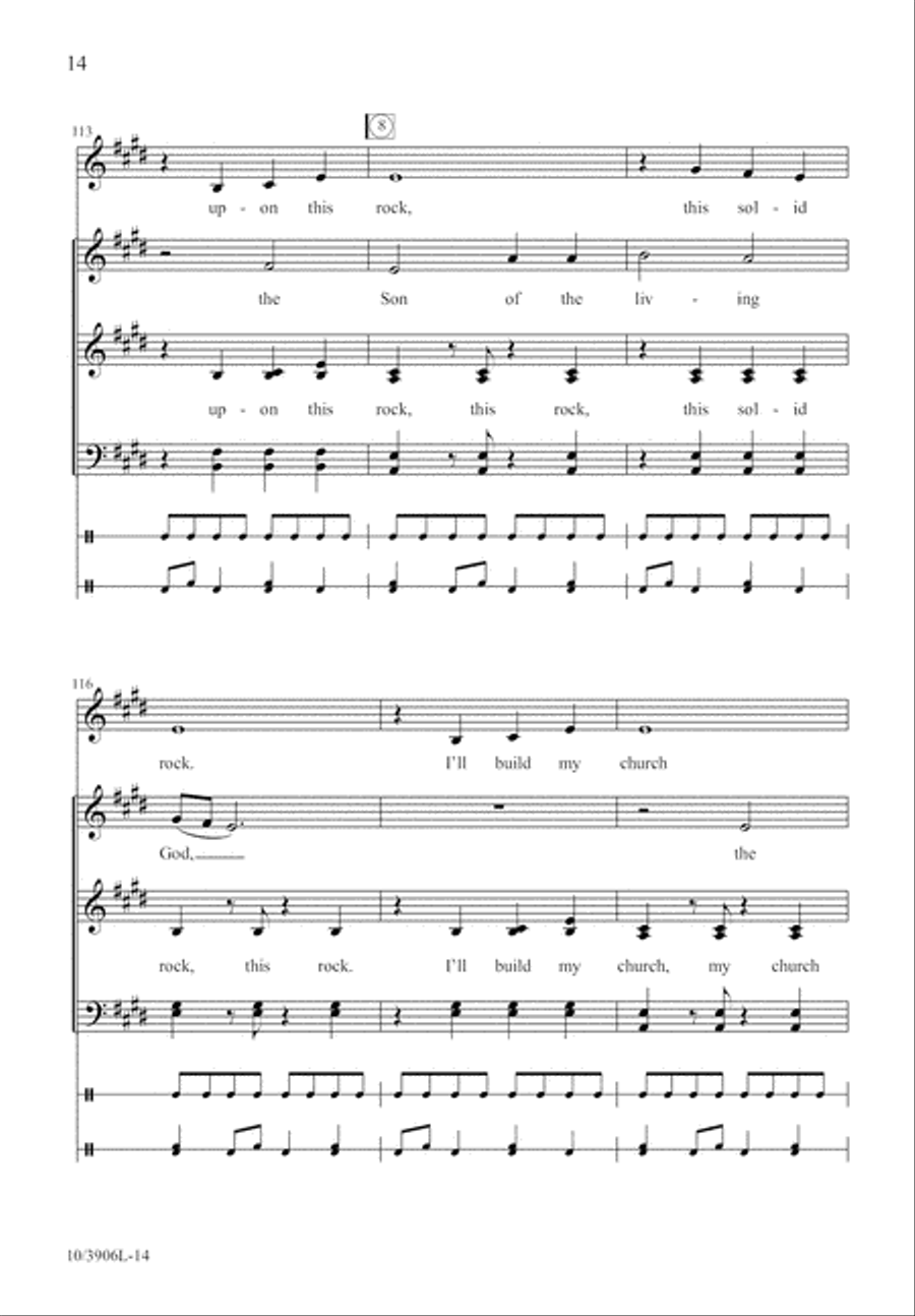 Upon This Rock 4-Part scores gallery preview page 15