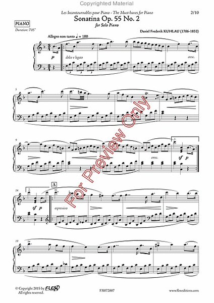 Sonatina Op. 55 No. 2 image number null