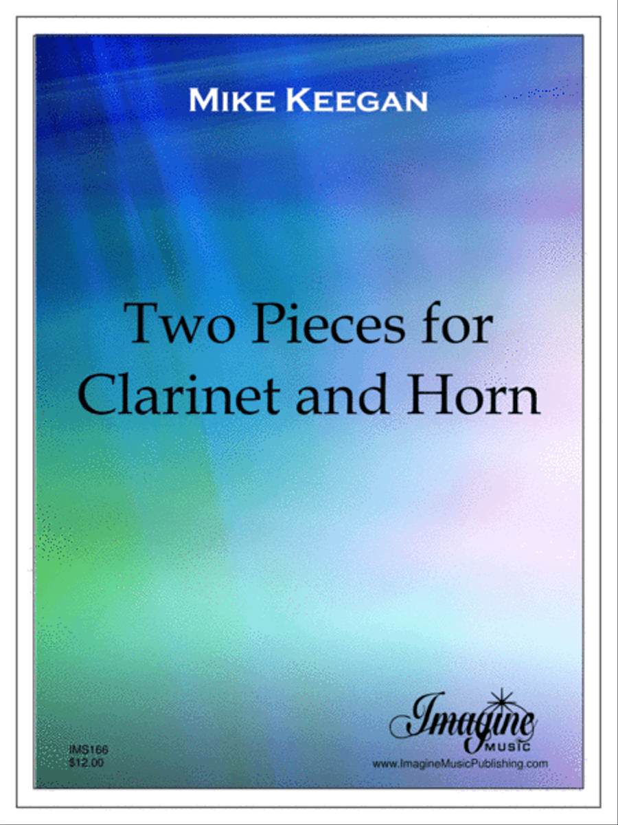 Two Pieces for Horn & Clarinet Clarinet scores gallery preview page 2
