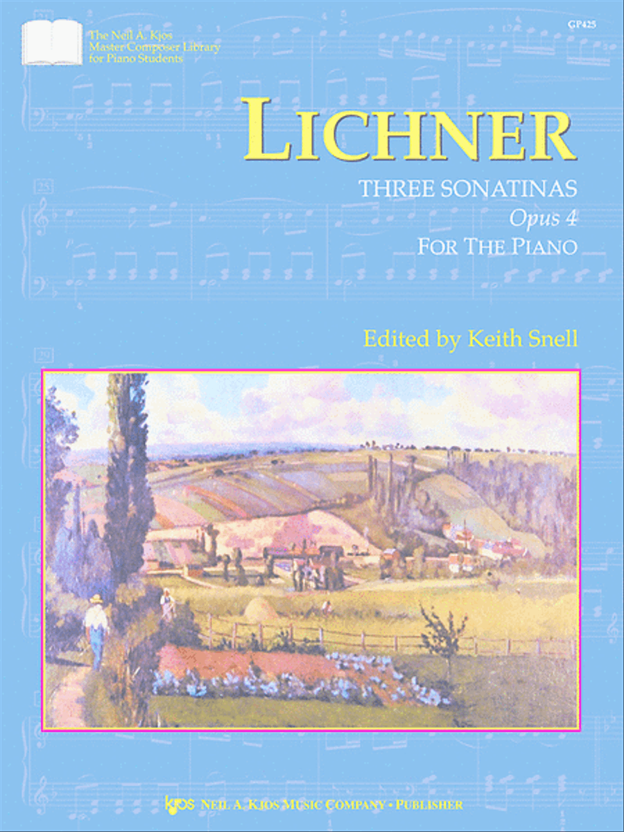 Lichner: Three Sonatinas, Opus 4 Piano Solo scores gallery preview page 1