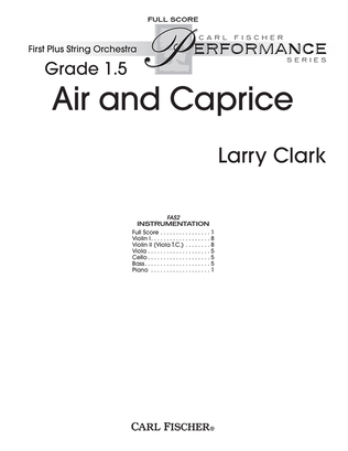 Book cover for Air And Caprice