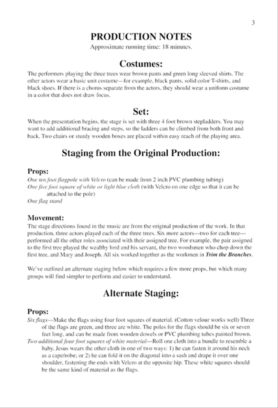 The Tale of the Three Trees (Score) Unison Choir scores gallery preview page 5