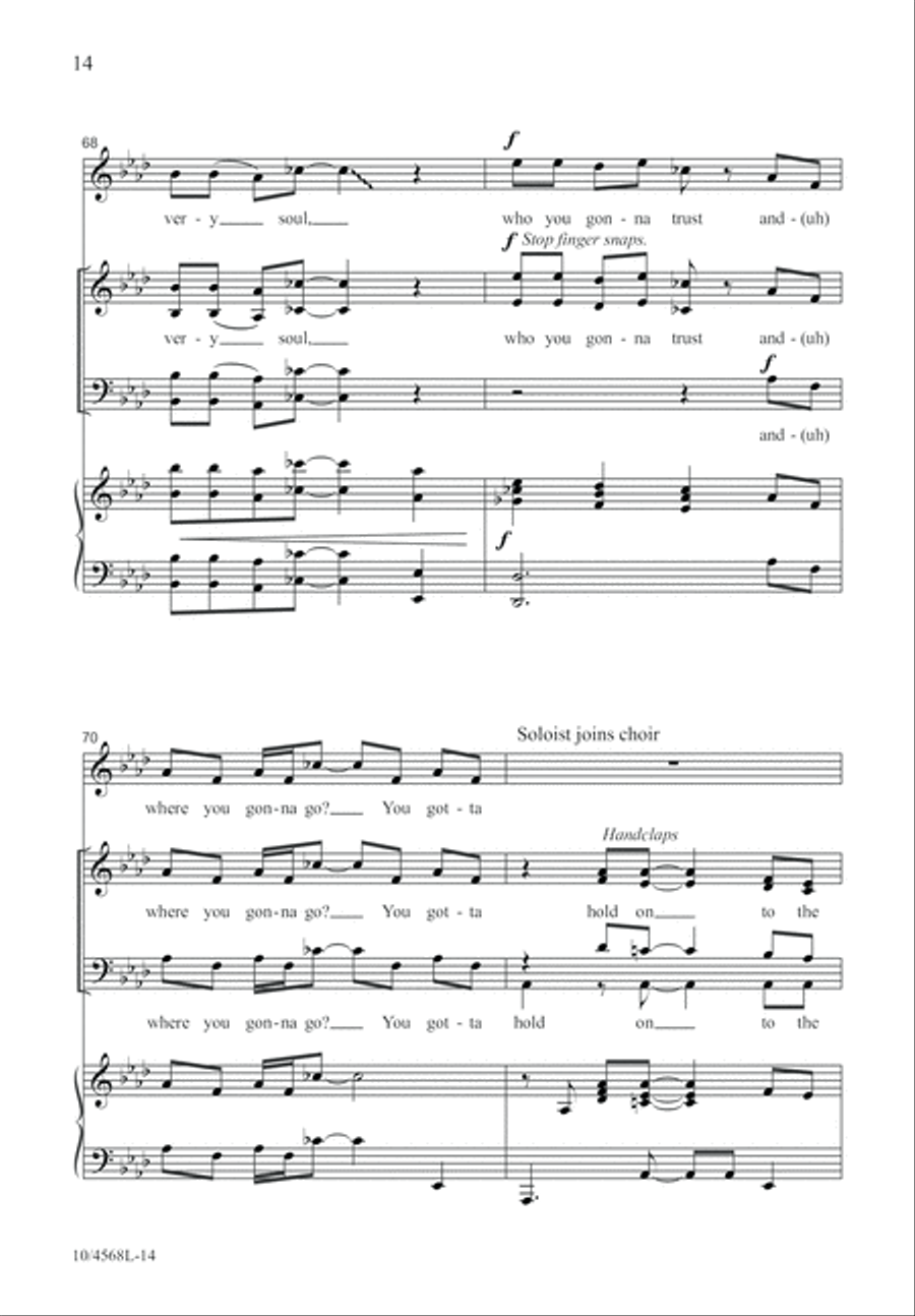 Hold On to the Rock 4-Part scores gallery preview page 15