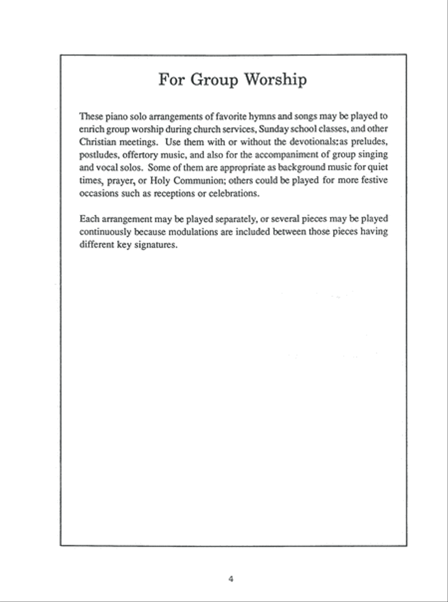 Easy Piano Solos for Worship Easy Piano scores gallery preview page 5