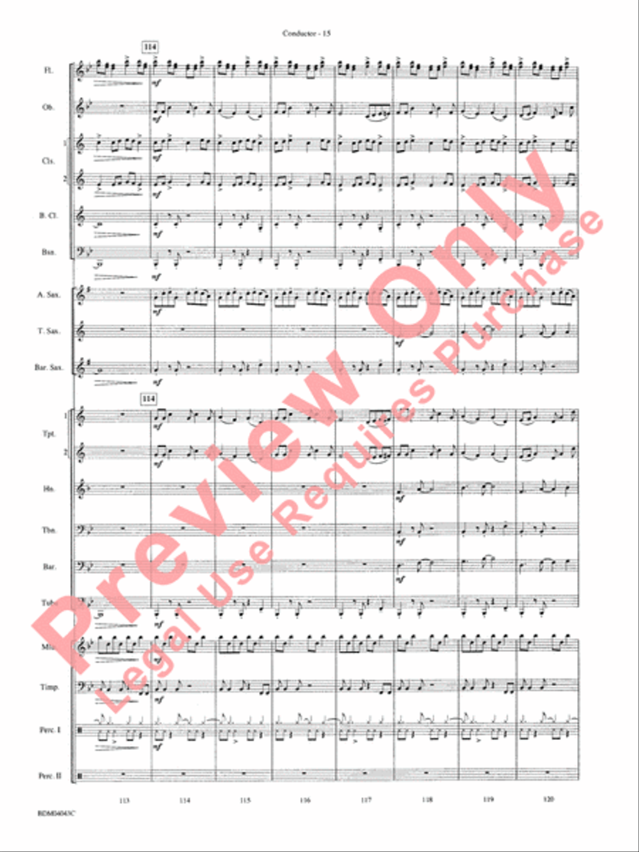 Kronos Kronos Concert Band scores gallery preview page 18