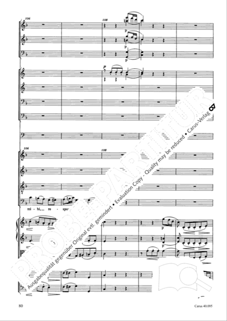 The Seven Words (Die Sieben Worte) 4-Part scores gallery preview page 95