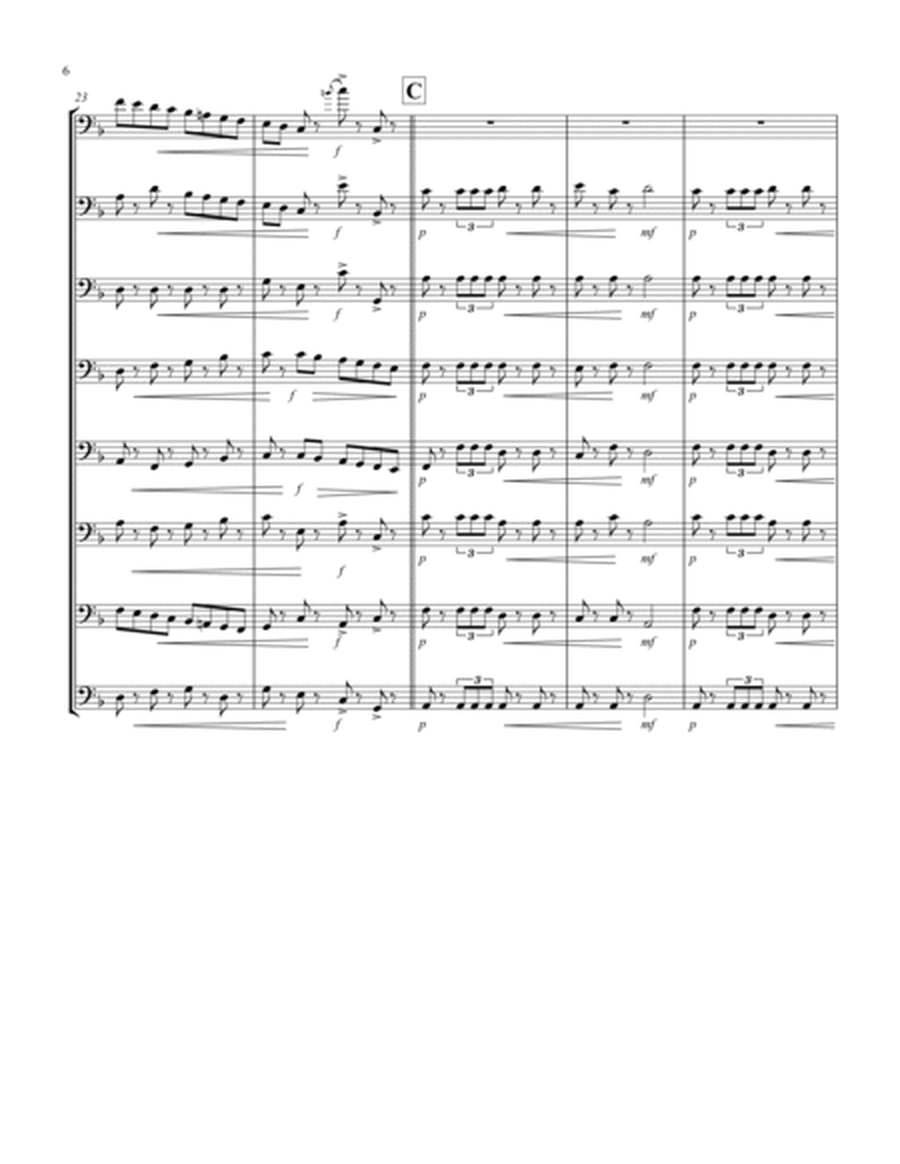 March (from "The Nutcracker Suite") (F) (Trombone Octet)
